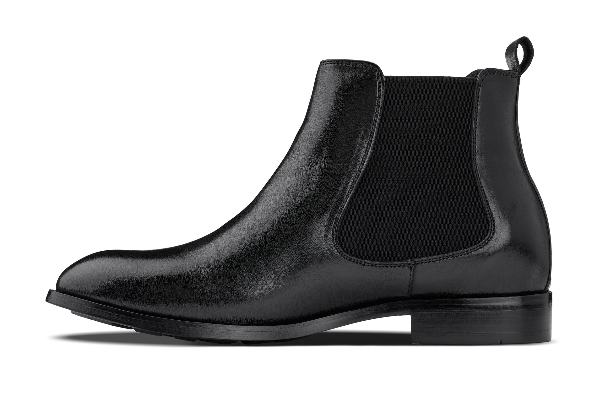 CALTO - Y72230 - 2.8 Inches Taller (Black) - Chelsea Boots