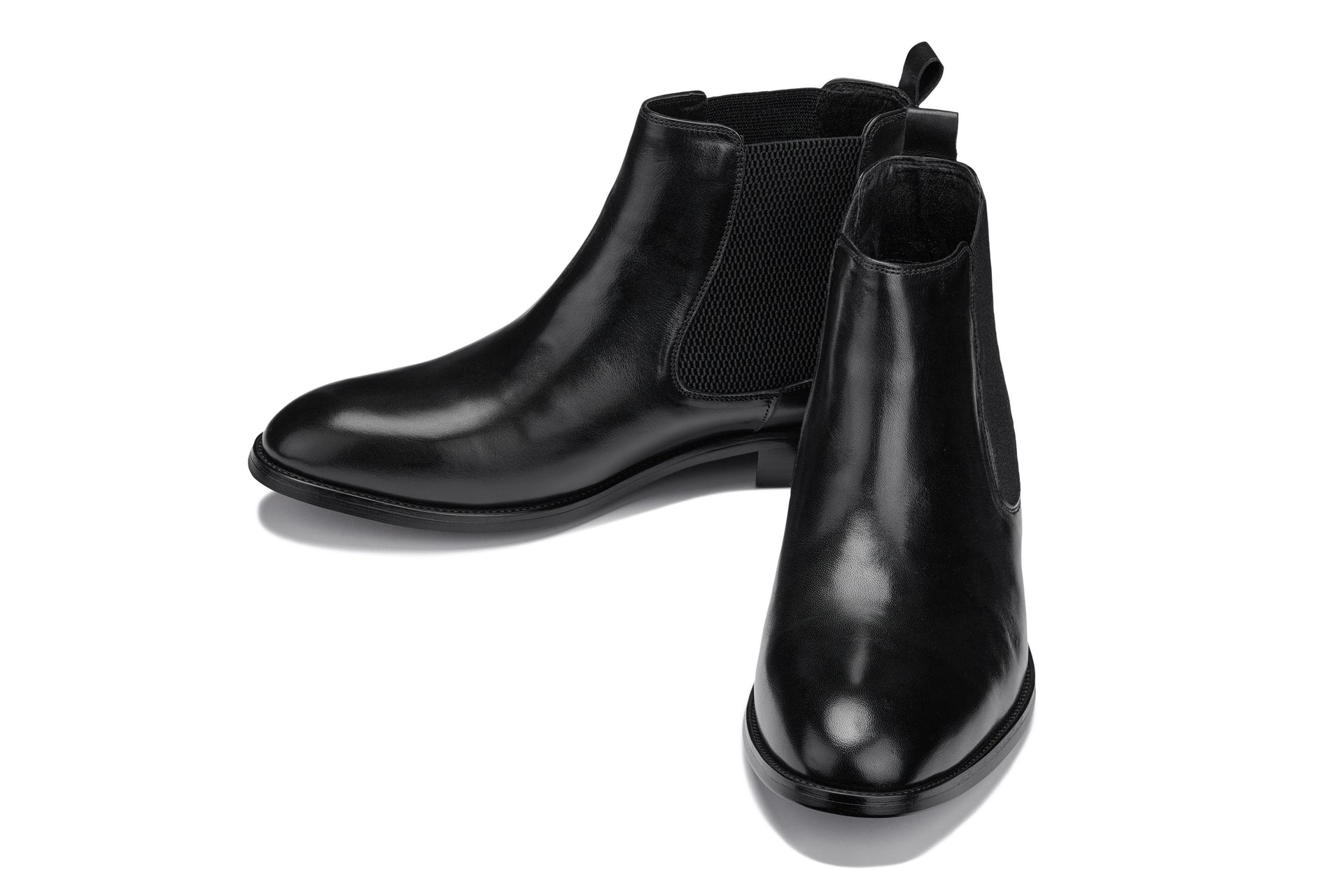 CALTO - Y72230 - 2.8 Inches Taller (Black) - Chelsea Boots