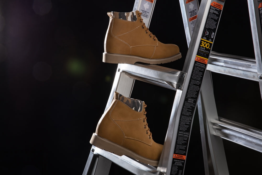 CALTO - YH7830 - 3.2 Inches (Khaki) - Nubuck Boots
