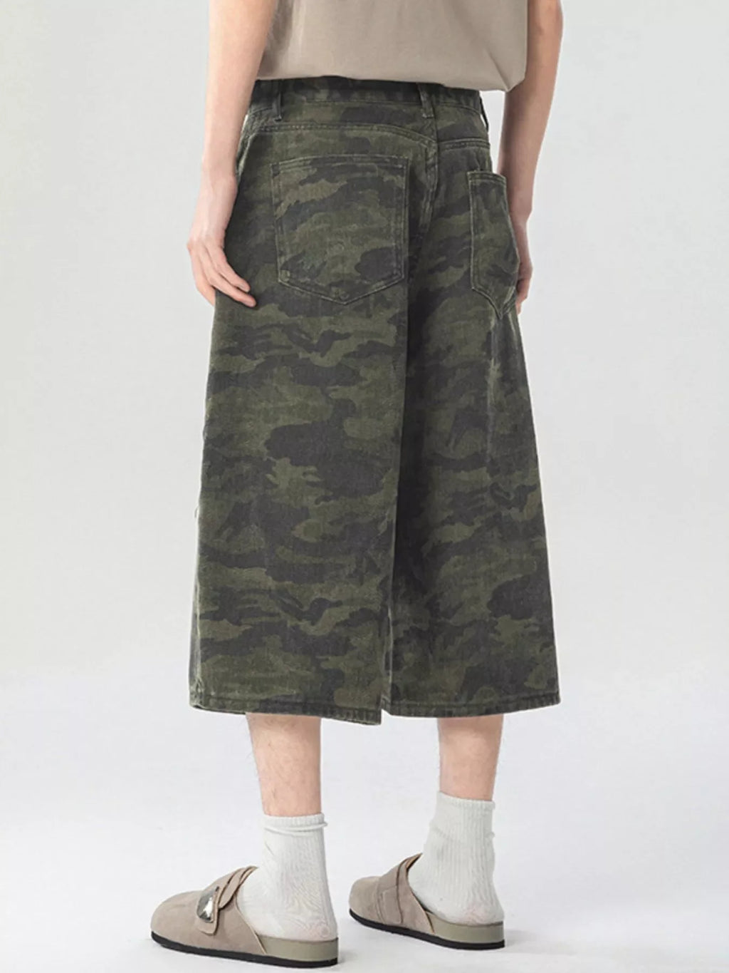 Men's Urban Camo Wide Leg Cargo Pants