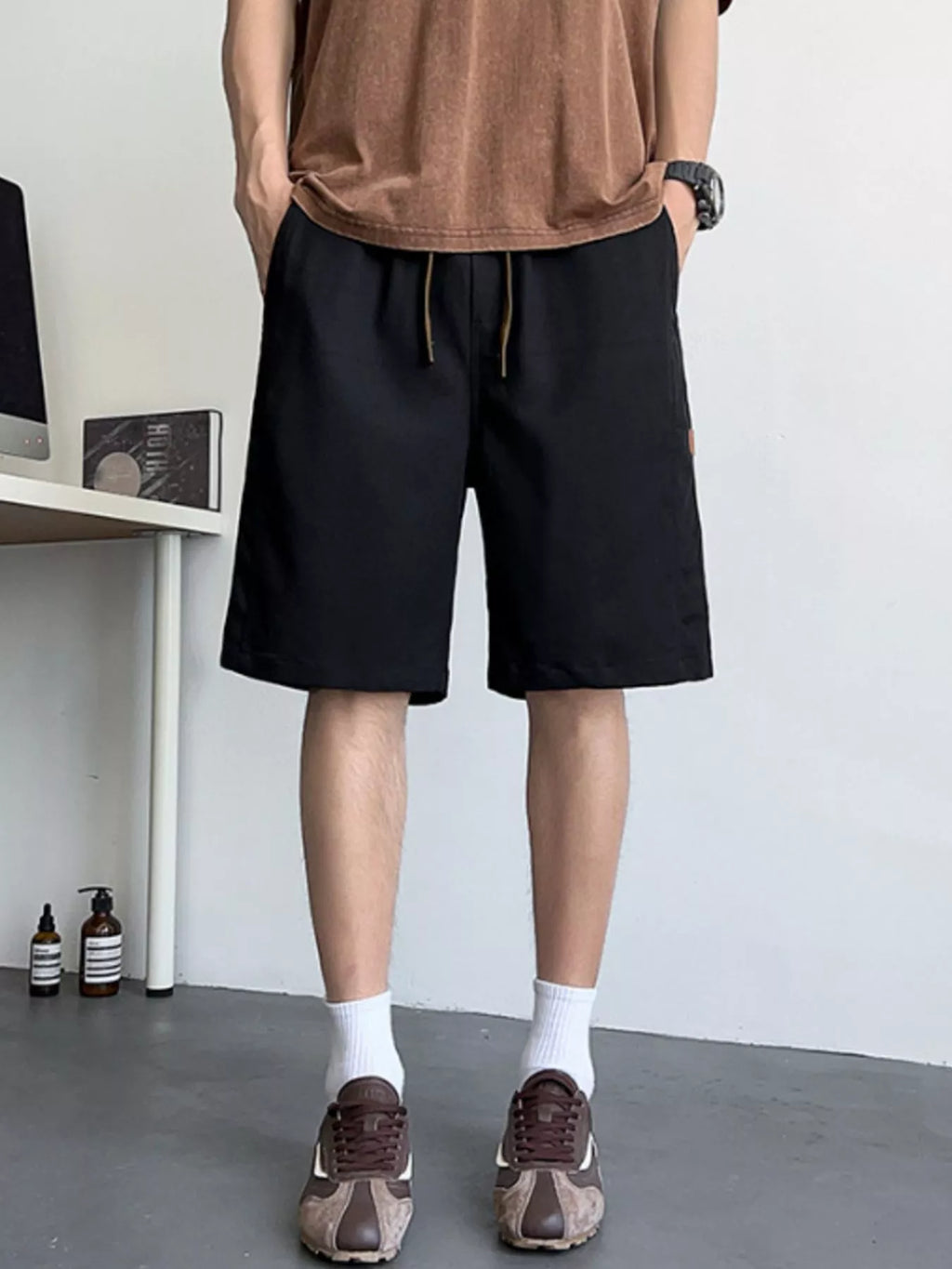 Men's Plus Size Casual Drawstring Shorts