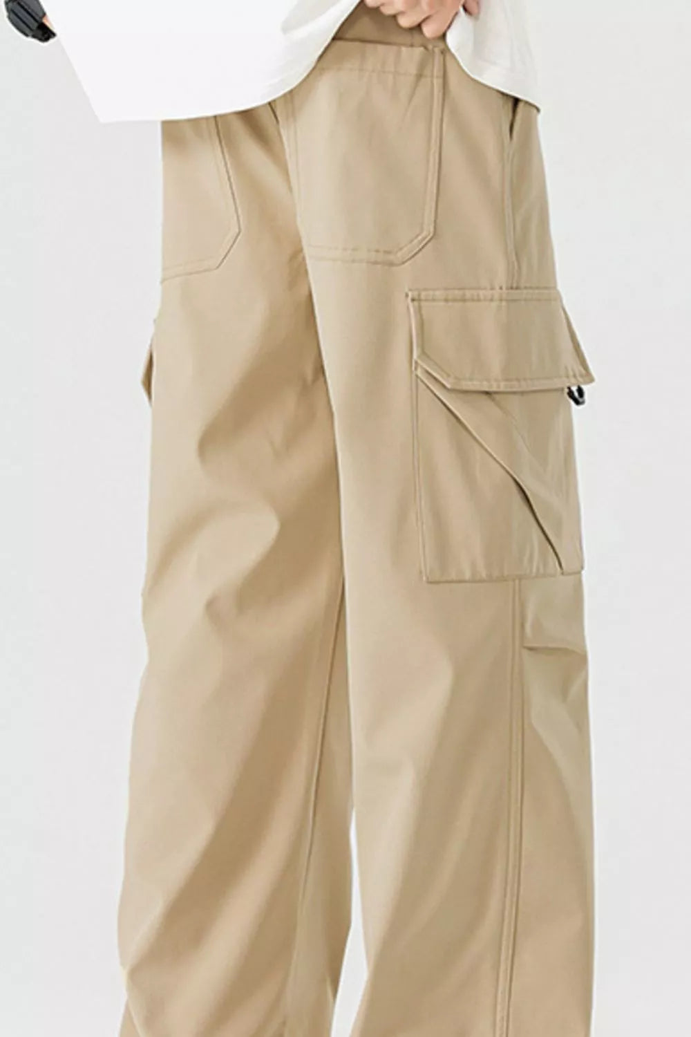 Men's Plus Size Loose Fit Multi-Pocket Cargo Pants