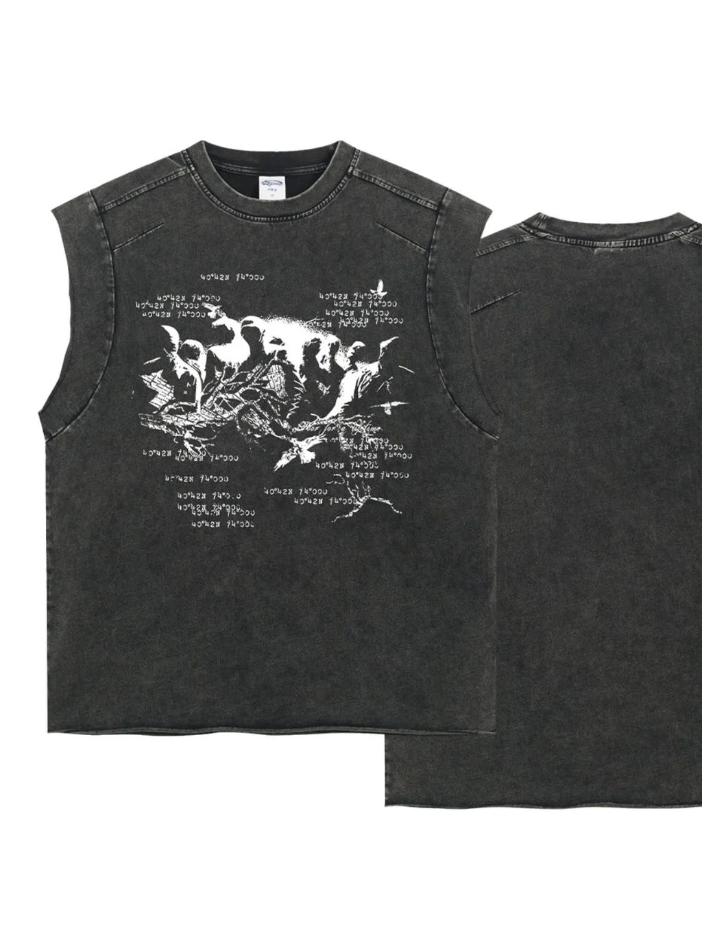 Men's Round Neck Graphic Tank