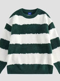Men's Striped Knitted Long Sleeve Sweater