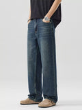 Men's Vintage Wash Wide Leg Jeans