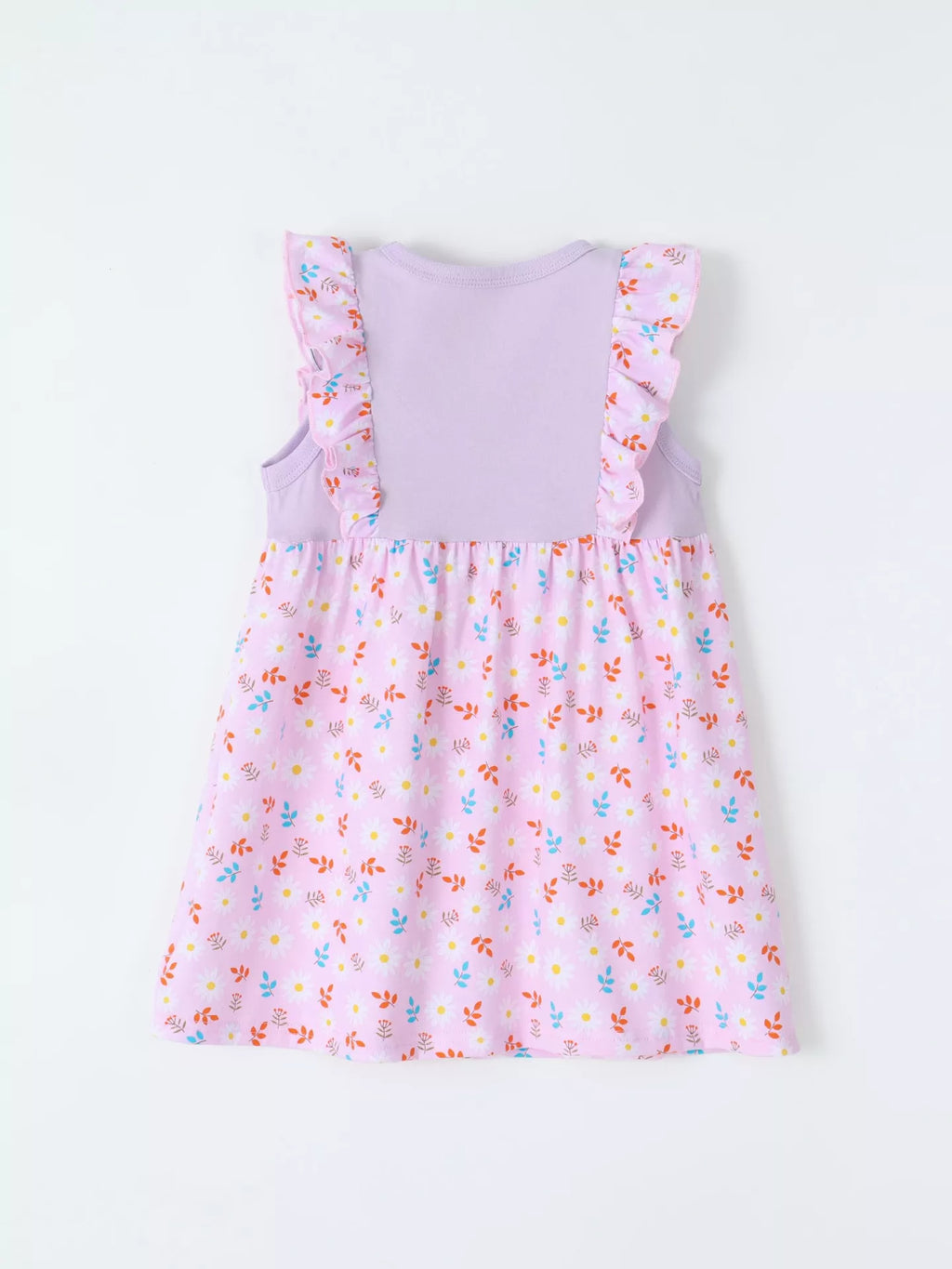 Children's Ruffled Floral Print Dress