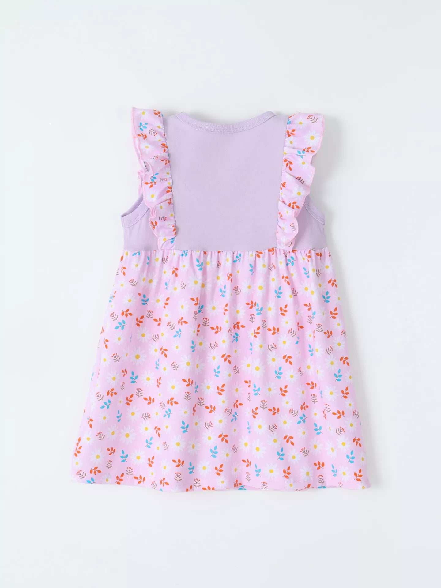 Children's Ruffled Floral Print Dress