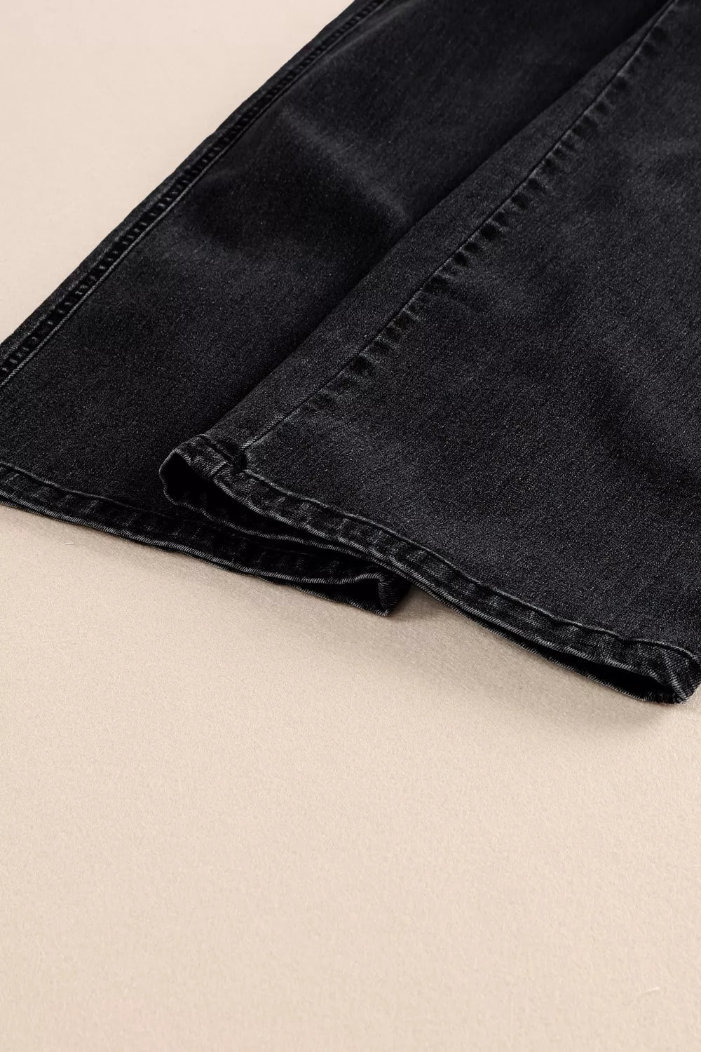 High-Waisted Button-Fly Wide-Leg Jeans