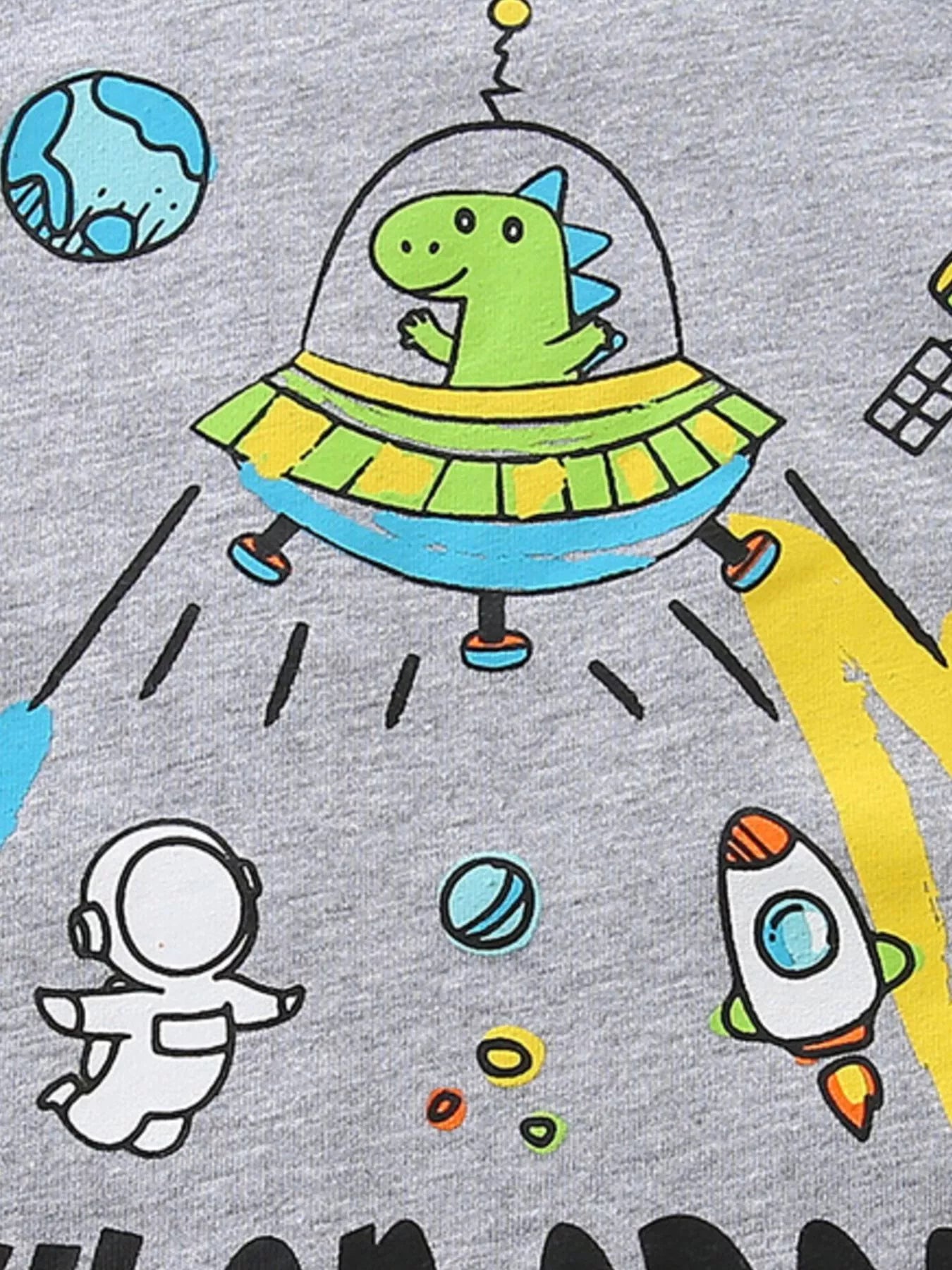 Children's Outer Space Graphic Short Sleeve T-Shirt