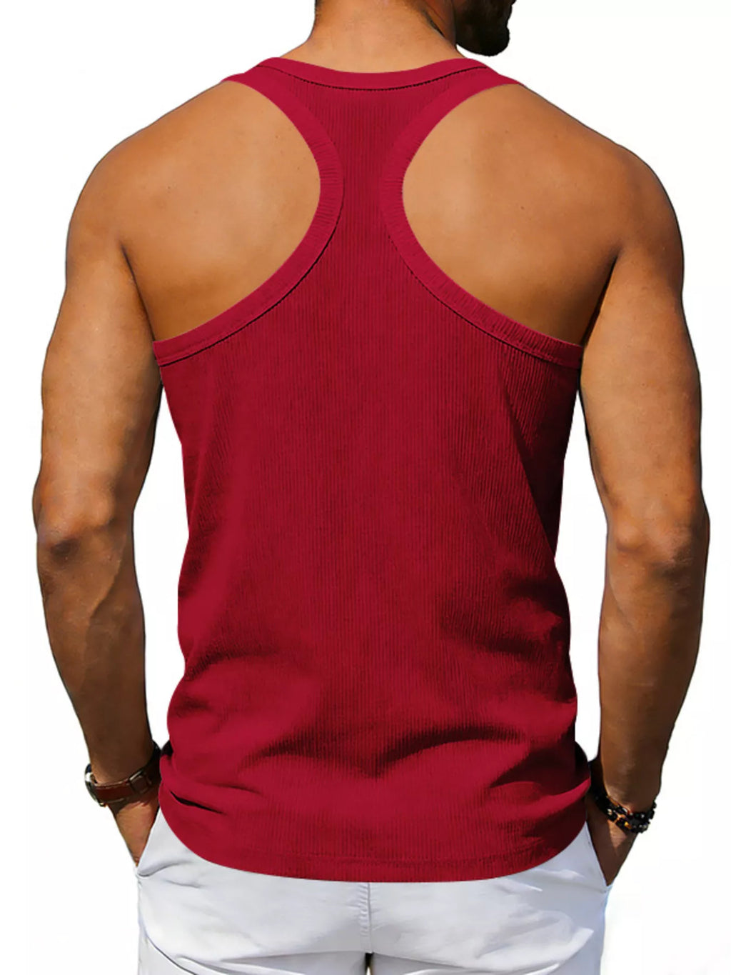 Men's Full Size Round Neck Tank Plus Size