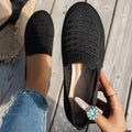 Breathable Knit Slip-On Loafers