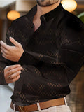 Men's Full Size Button Up Long Sleeve Shirt Plus Size