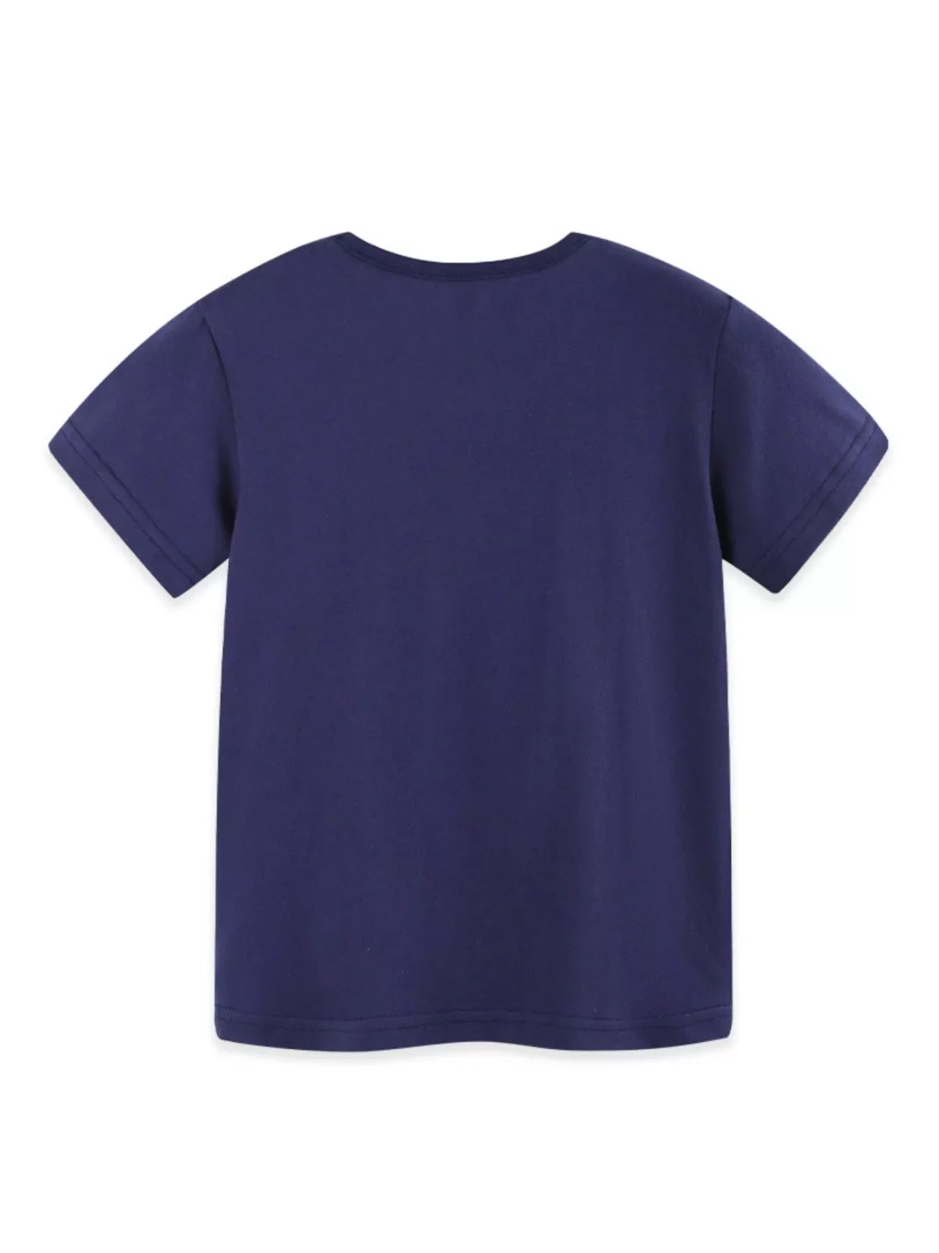 Children's Apple Embroidered Short Sleeve T-Shirt
