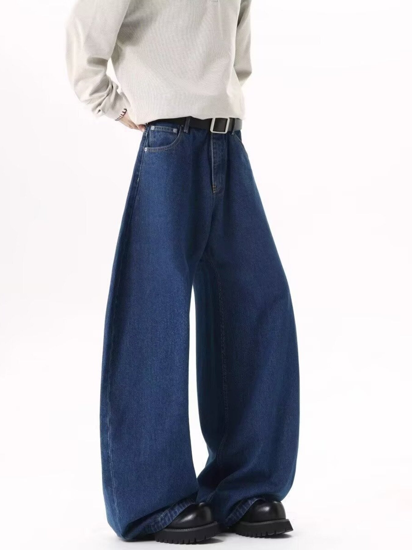 Men's Full Size Wide Leg Jeans Plus Size