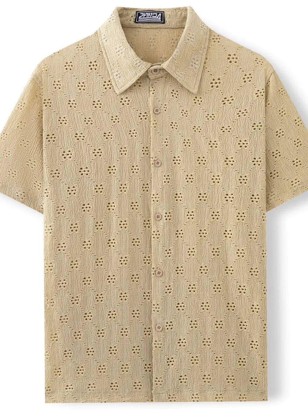 Men's Plus Size Button Down Short Sleeve Shirt