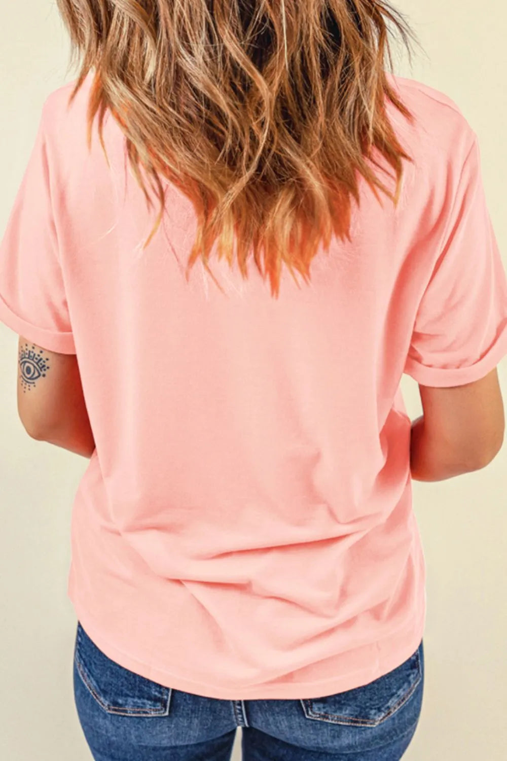 Graphic Round Neck Short Sleeve T-Shirt