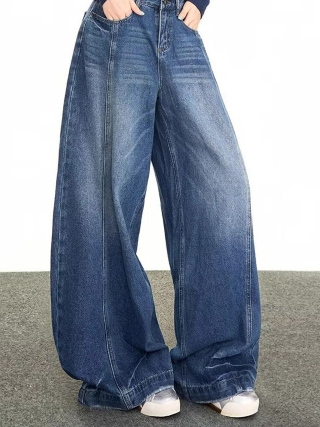 Men's Full Size Wide Leg Jeans Plus Size