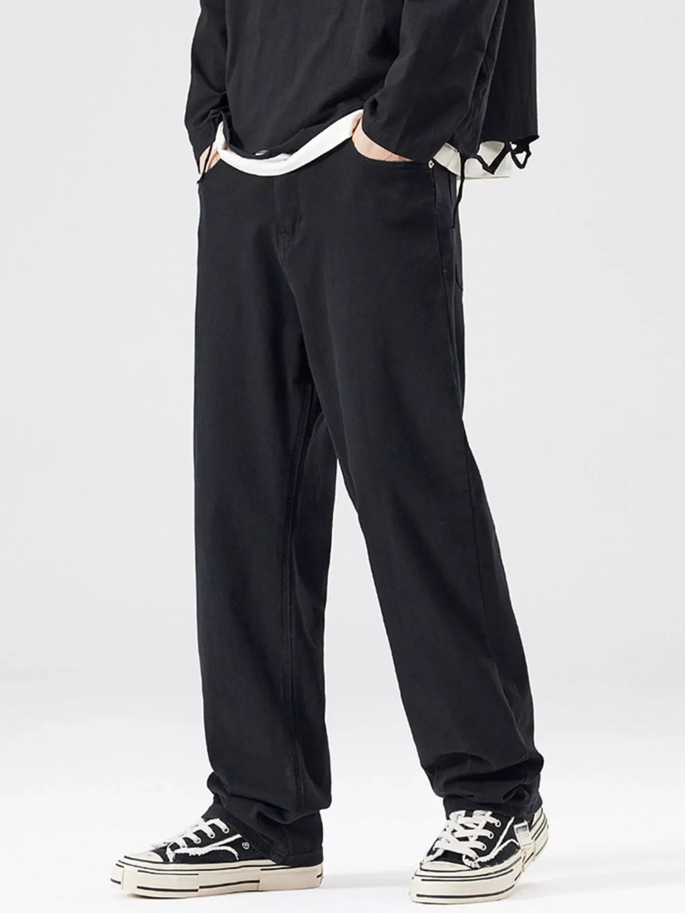 Men's Full Size Wide Leg Jeans Plus Size