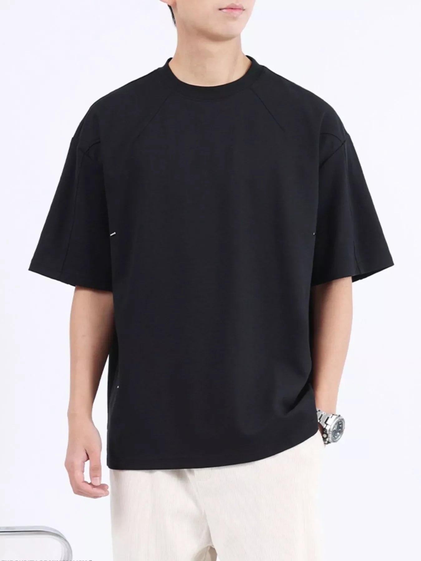 Men's Plus Size Half Sleeve Oversized T-Shirt