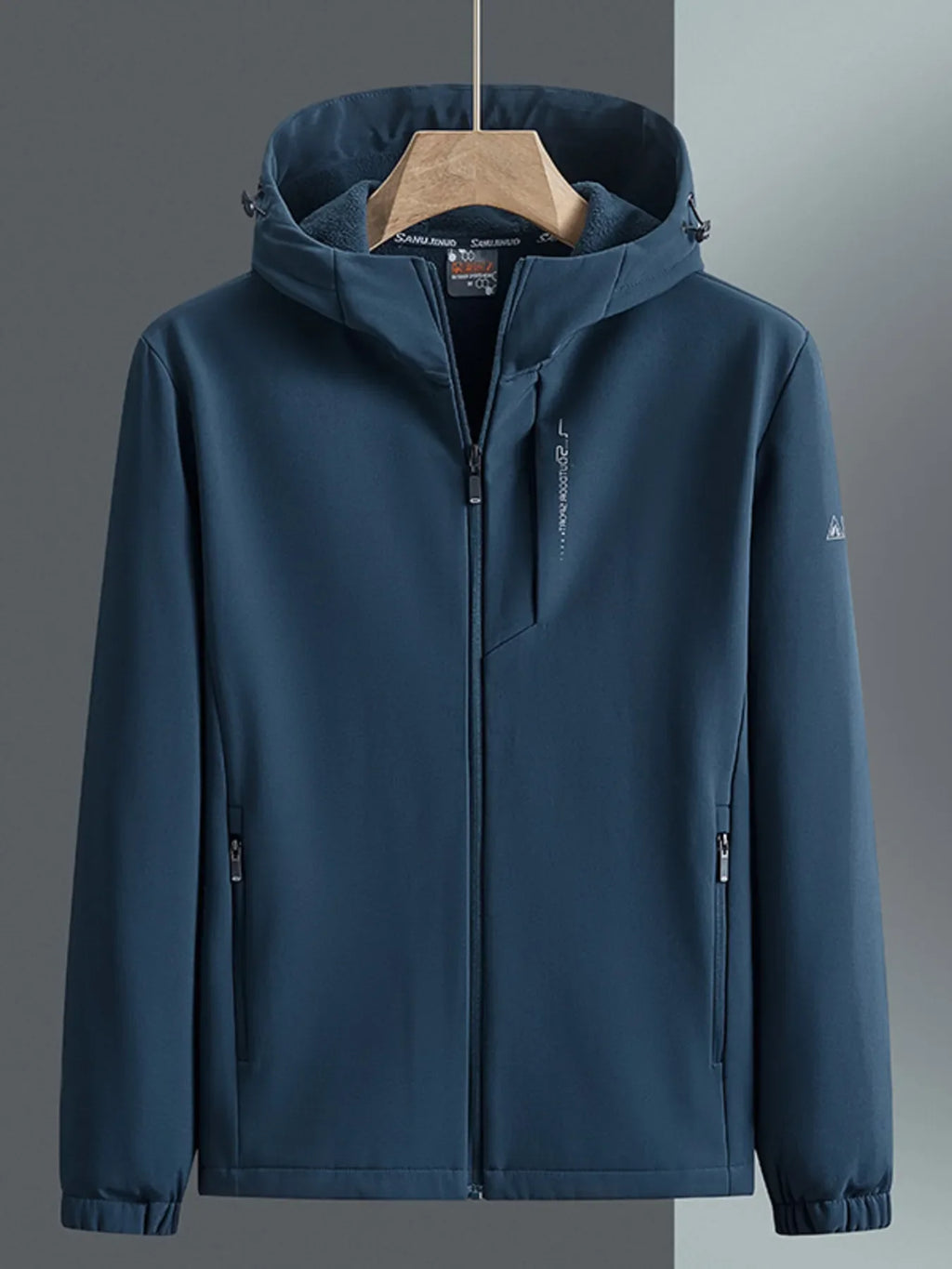 Men's Plus Size Casual Hooded Windproof Jacket