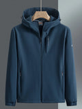 Men's Plus Size Casual Hooded Windproof Jacket