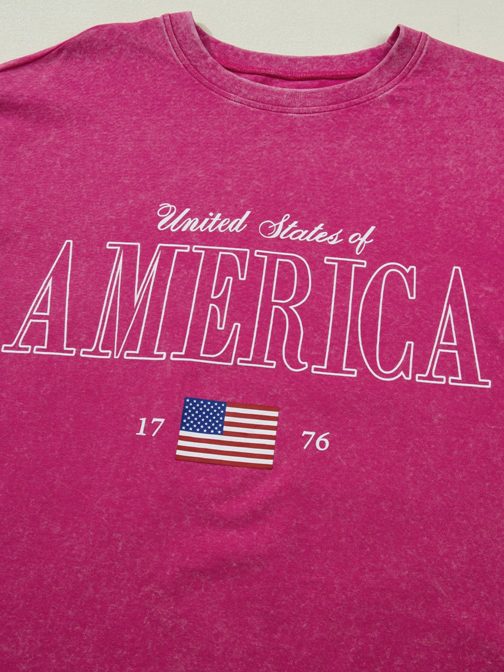 AMERICA 1776 Graphic Mineral Wash Cotton Tee