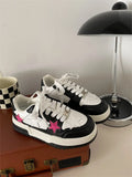 Star Pattern Lace Up Sneakers