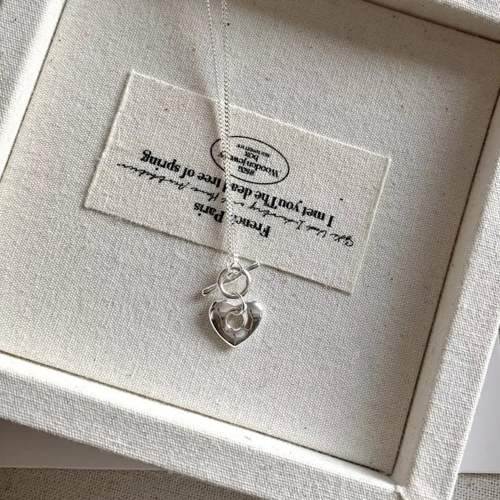 925 Sterling Silver Heart Necklace