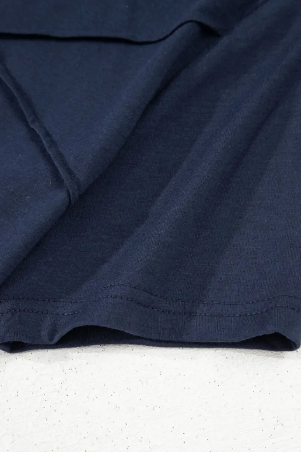 Solid Color Round Neck T Shirt