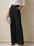 Wide-Leg High Waist Pants