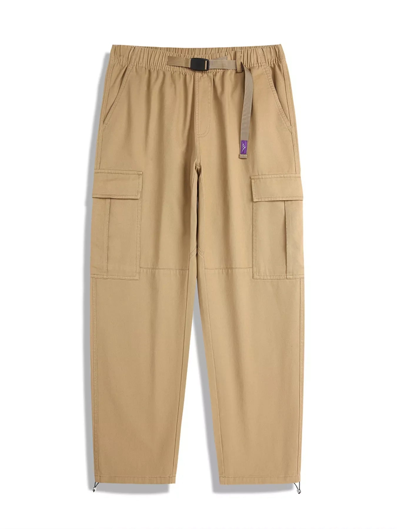 Men's Full Size Casual Cargo Pants with Elastic Waist Plus Size