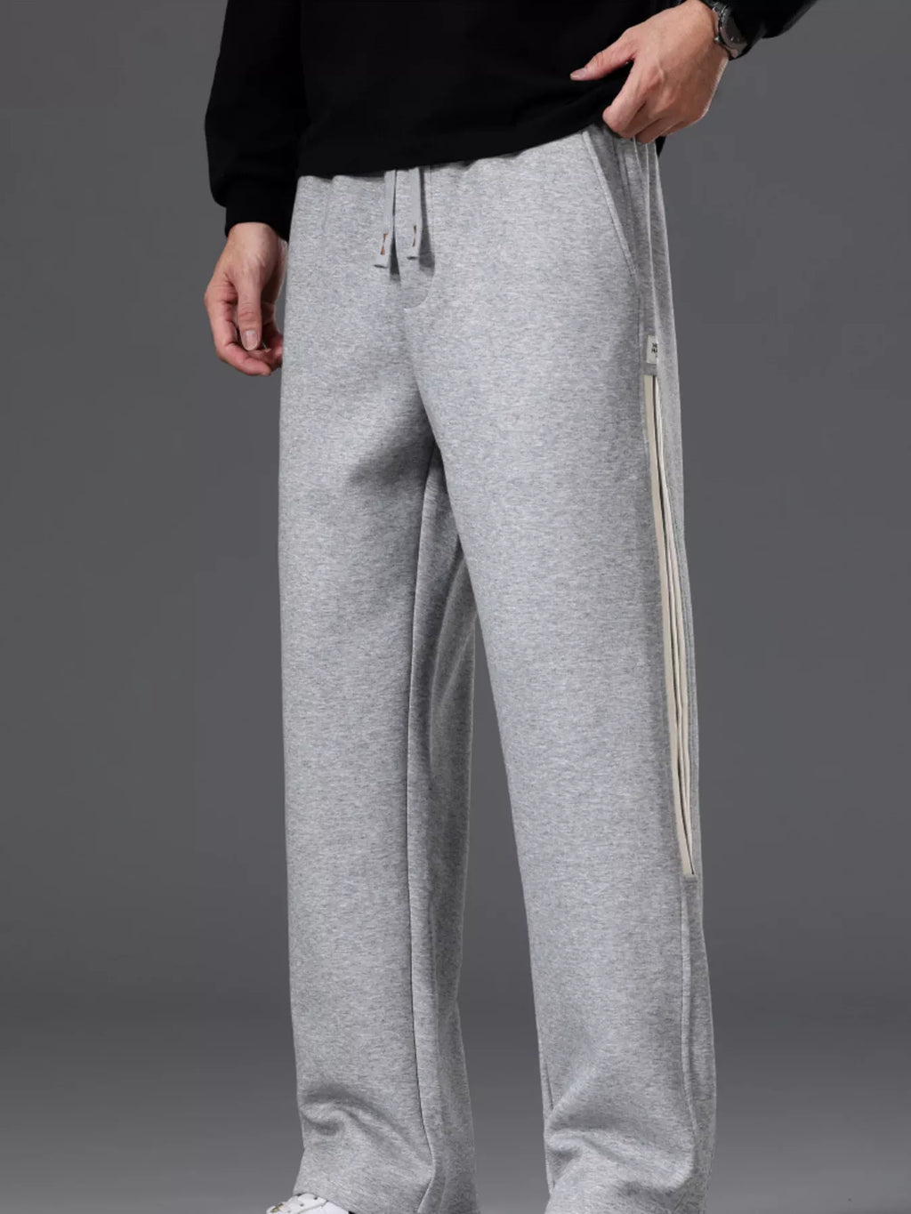Men's Casual Striped Wide Leg Pants