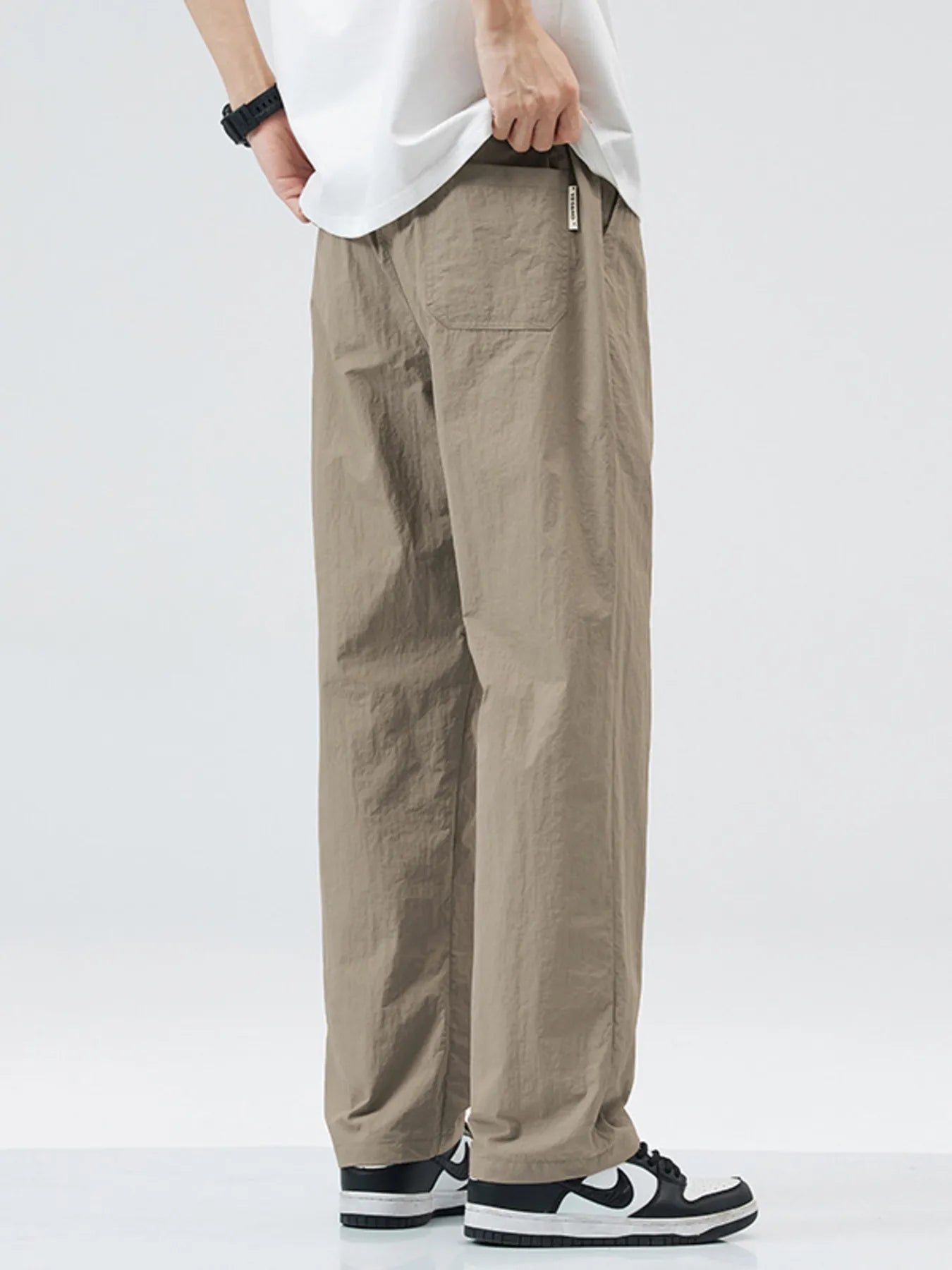 Men's Full Size Lightweight Wide Leg Casual Pants  Plus Size