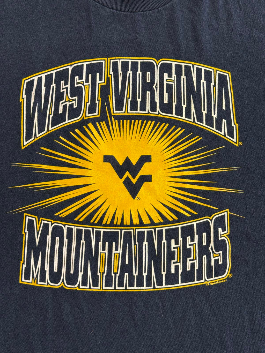 VTG West Virginia University Mountainers T-shirt Tee XL