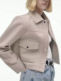 Snap Down Long Sleeve Jacket