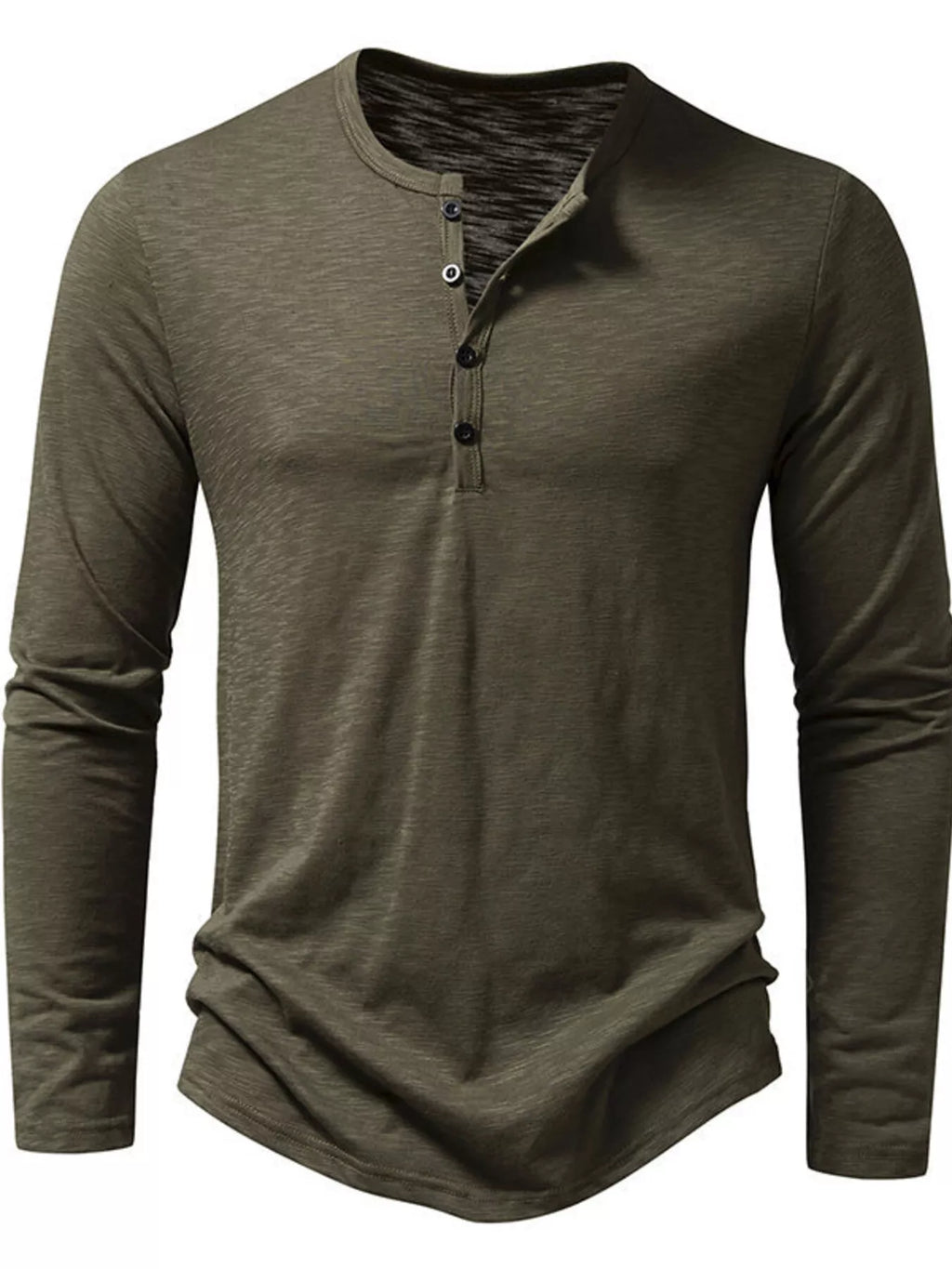 Men's Long Sleeve Henley T-Shirt