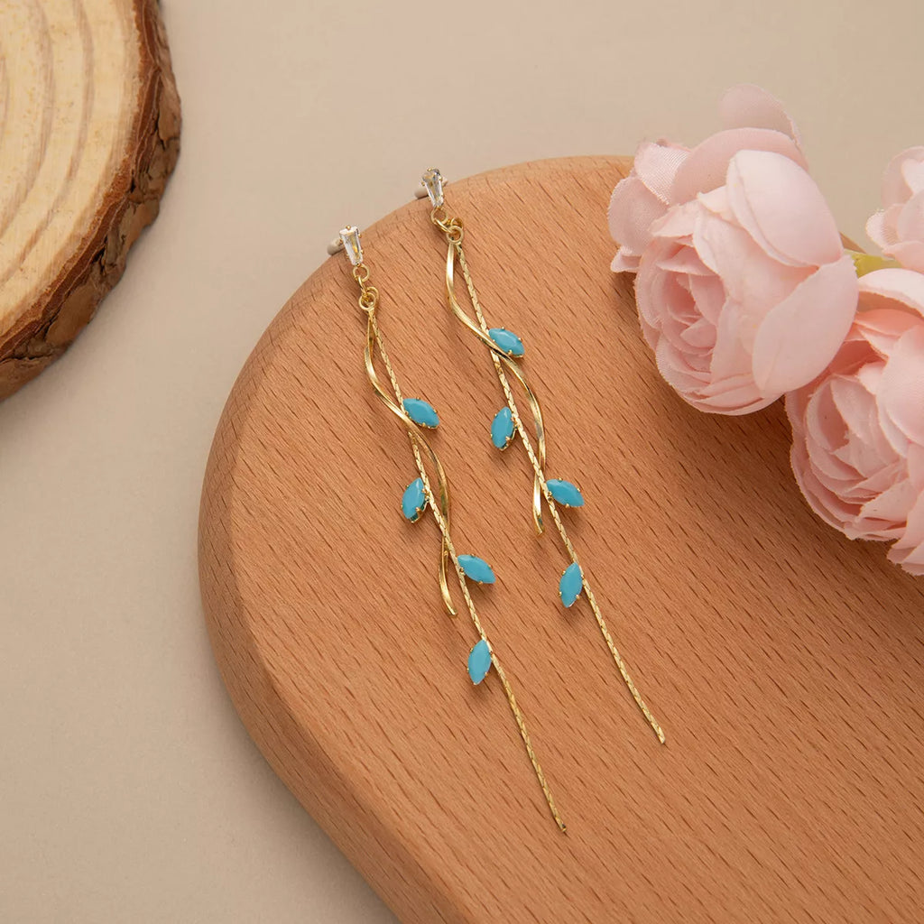 18K Gold-Plated Chain Drop Earrings
