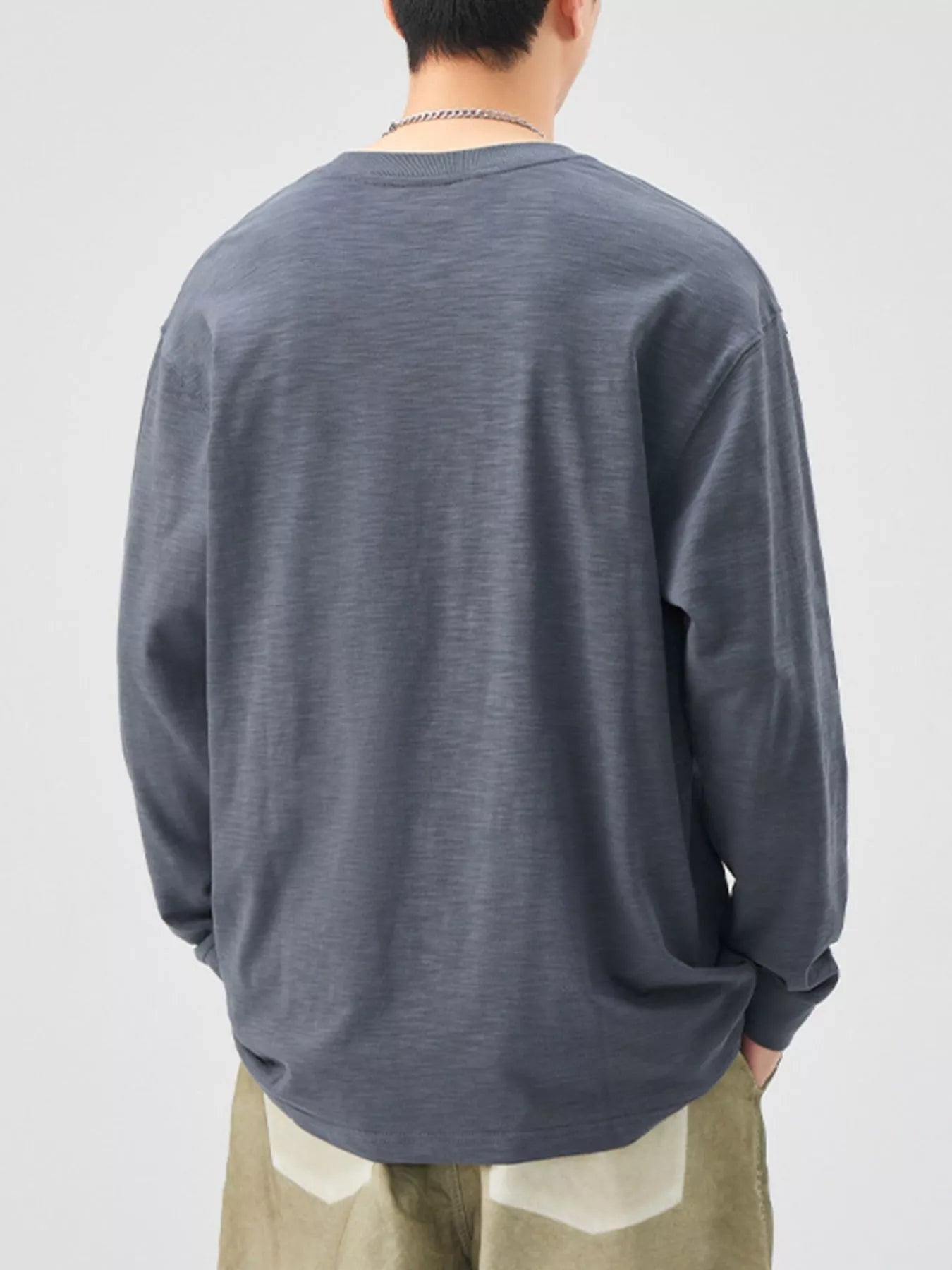 Men's Plus Size Casual Long Sleeve T-Shirt