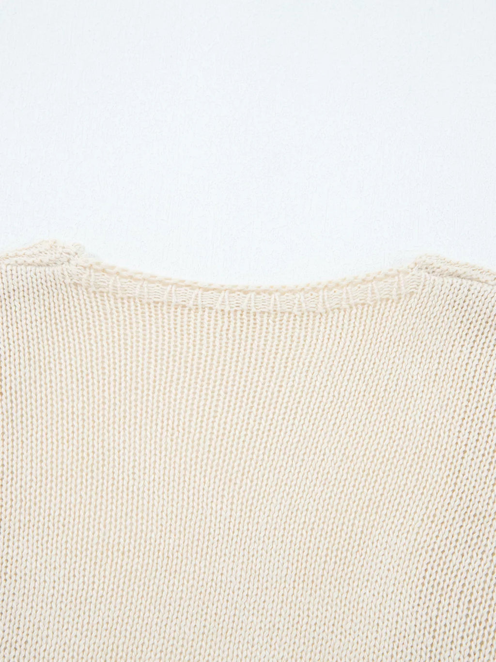 Hollowed Knit Open Front Cardigan