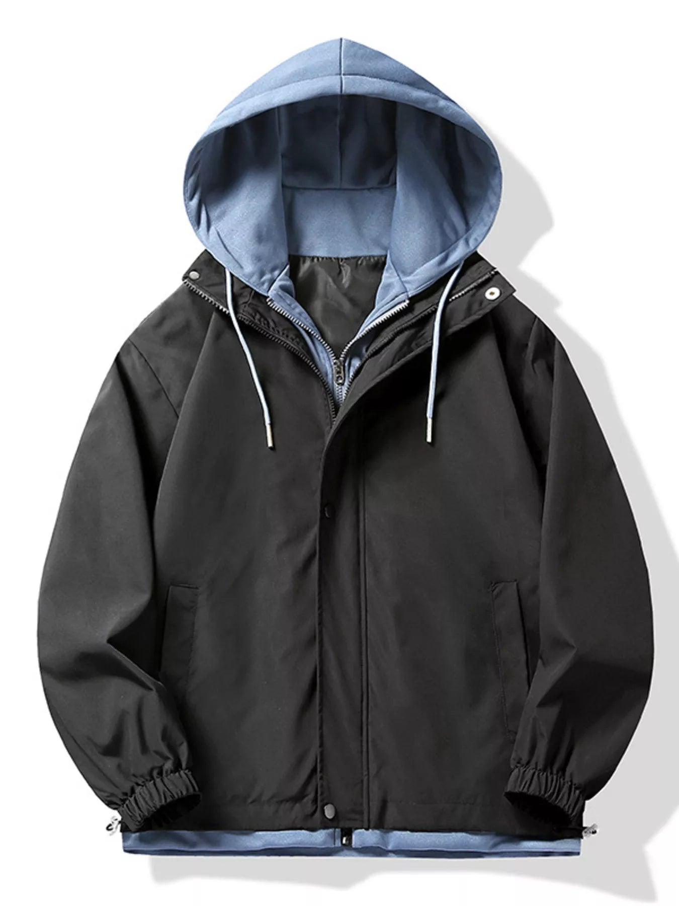 Men's Plus Size Casual Lightweight Windbreaker Jacket