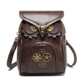 Steampunk Owl Design Crossbody Bag
