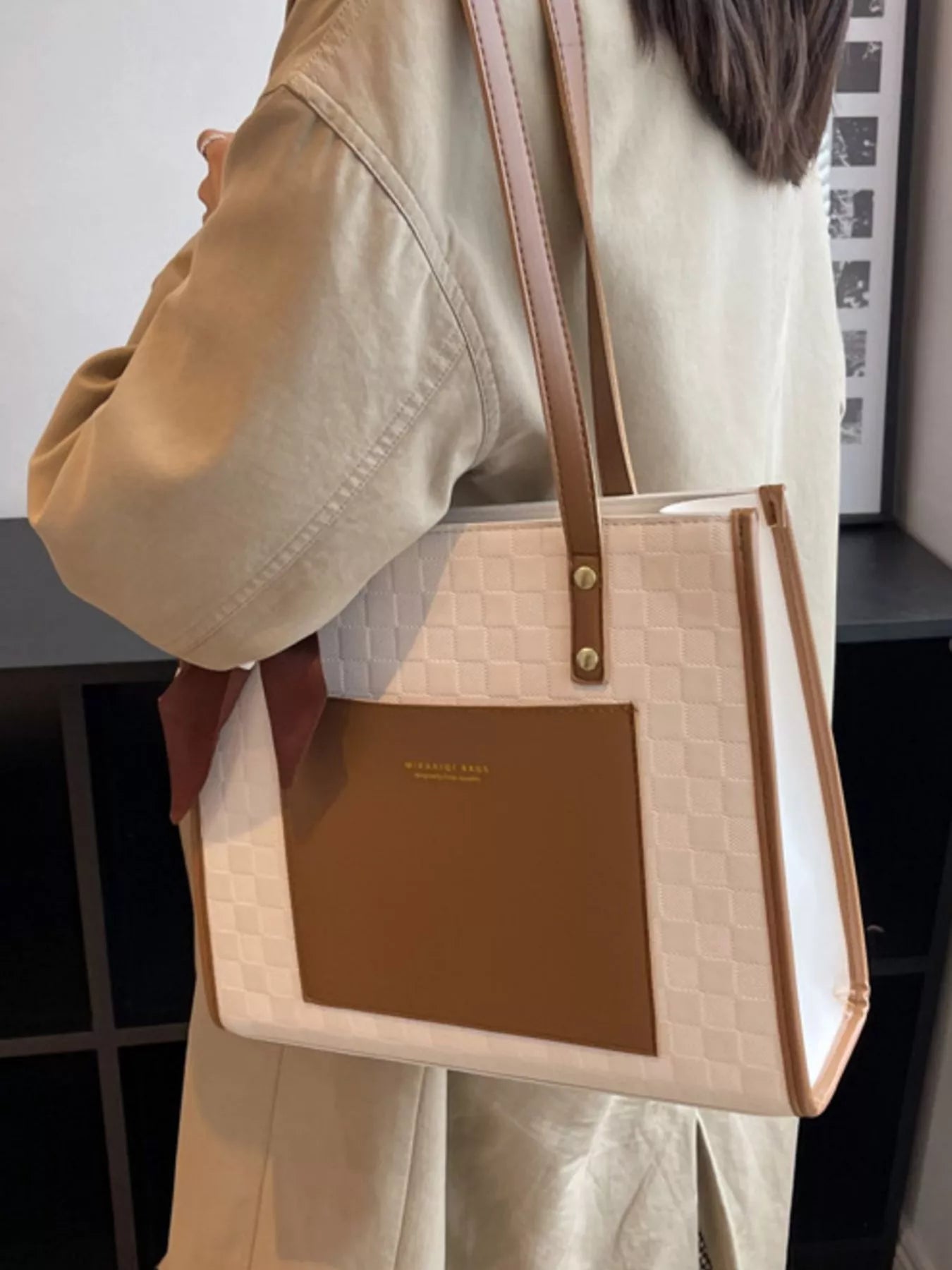 Color Block Shoulder Bag