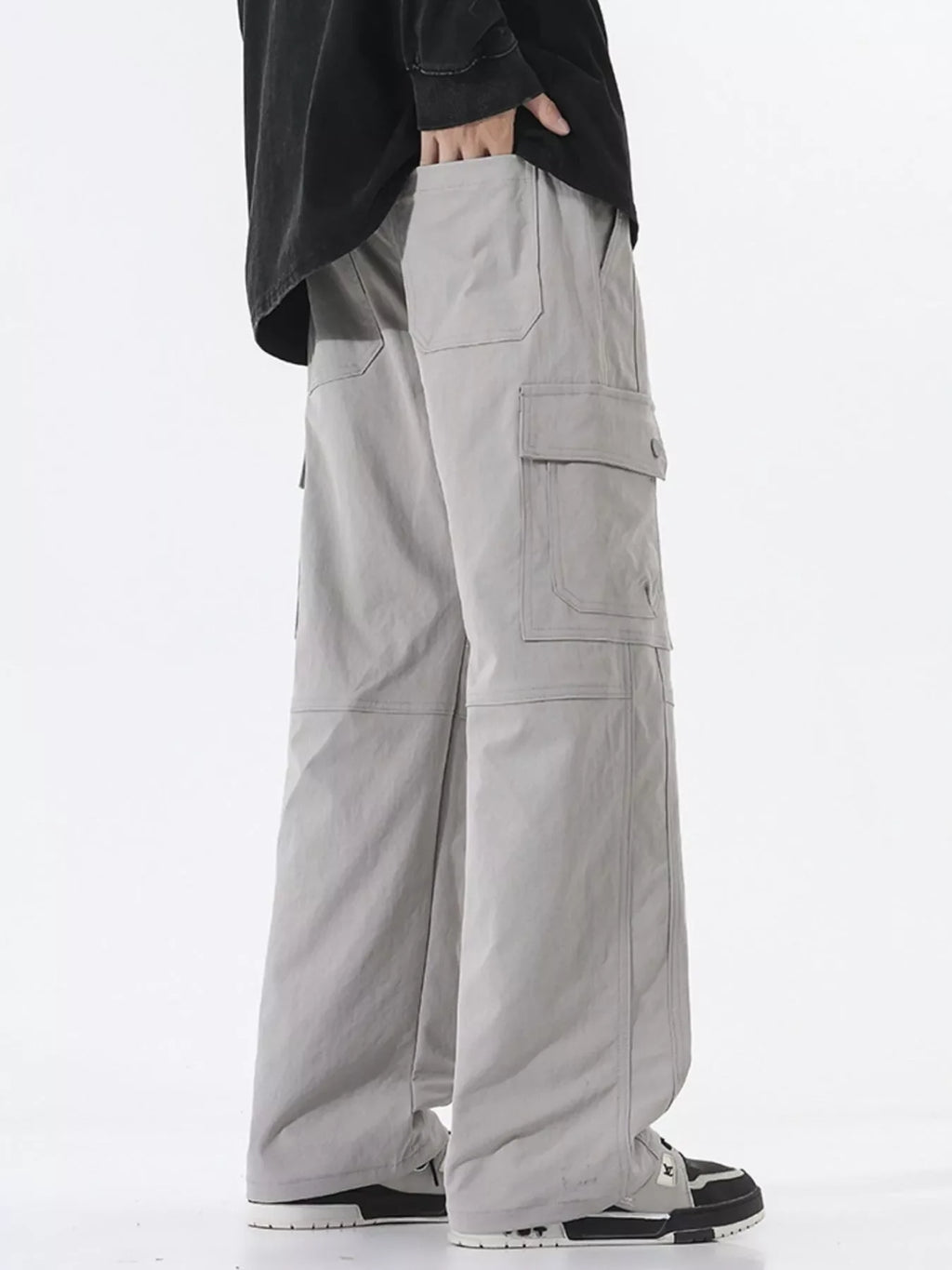 Men's Full Size Multi-Pocket Cargo Utility Pants Plus Size