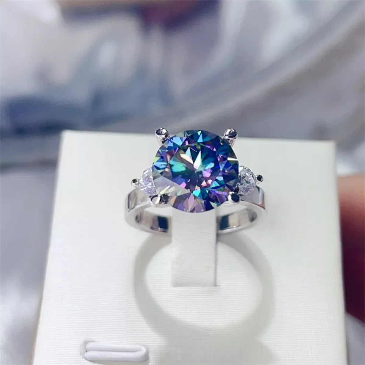 5 Carat Moissanite 925 Sterling Silver Ring