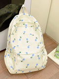 Floral Print Lightweight Backpack Bag