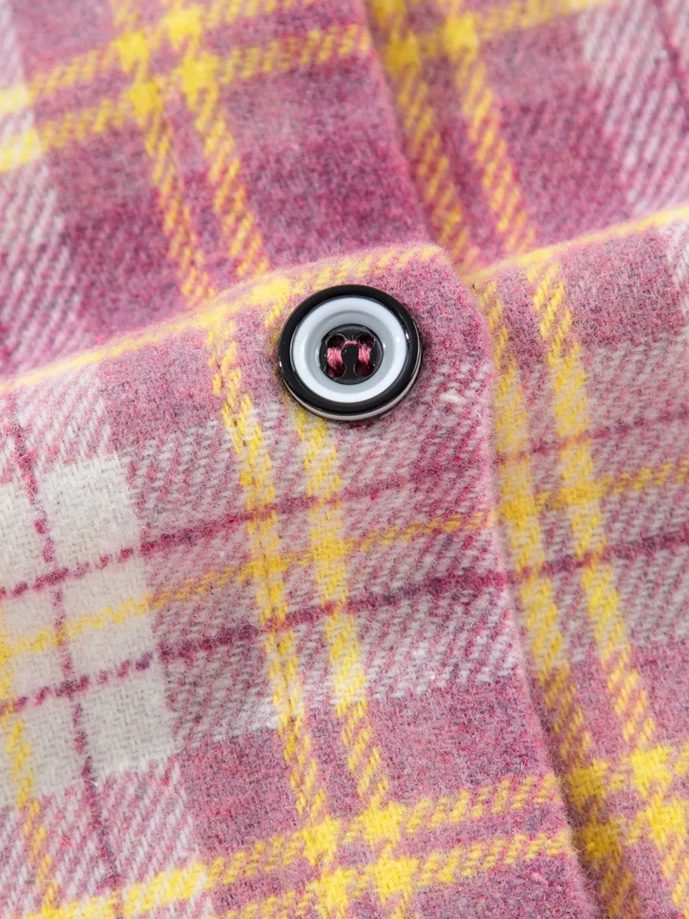 Casual Plaid Button-Down Shacket