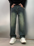 Men's Patterned Relaxed Fit Jeans