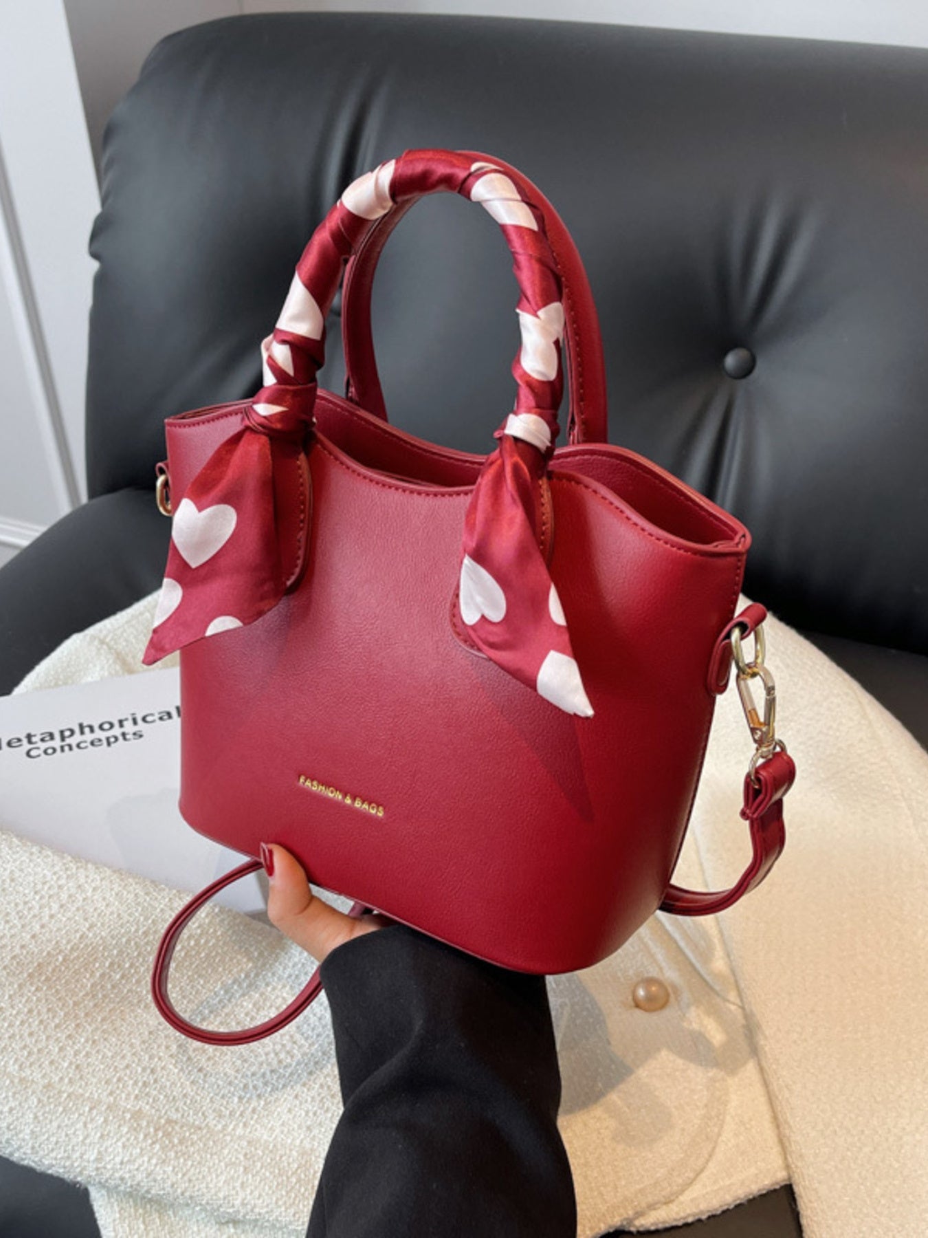 Top Handle Bucket Bag