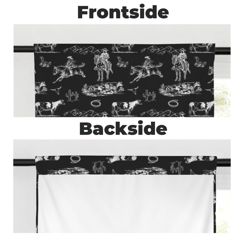 Baha Ranch Ranch Life Window Curtains 28"x40" (2-Piece) Made in America