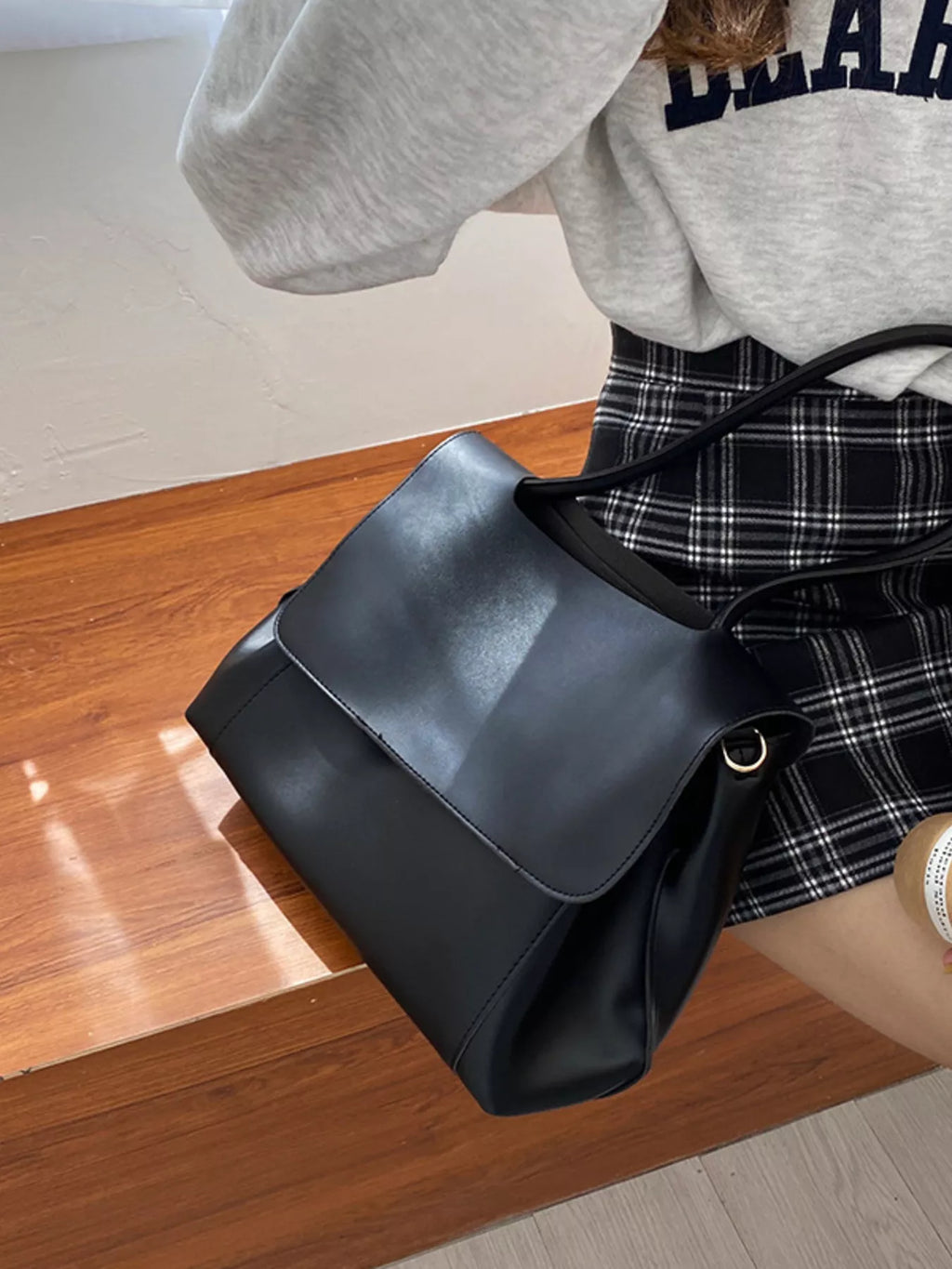 Flap Closure Crossbody Bag